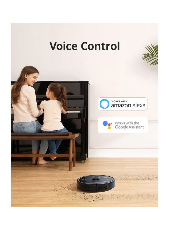 RoboVac LR30 Hybrid+ Robot Vacuum Cleaner with Mop and Self Emptying Station, 60 Day Capacity, iPath Laser Navigation, 3,000Pa, Multi Floor Mapping, Advanced App Control, Works with Alexa 43 W T2181 Black