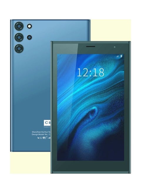 CM522 Smart 7 Inch Tablet 5G Android Tab with 3GB RAM 32GB Blue Quad-Core Processor Wi-Fi Zoom Supported Face Unlock Tablet PC