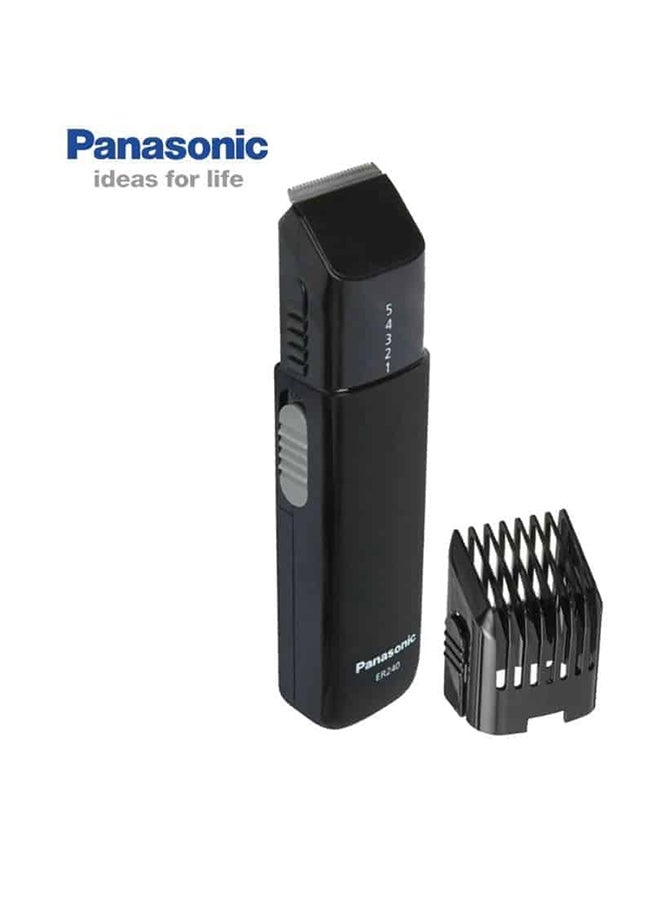 Panasonic - Wet And Dry Moustache Beard Trimmer For Men Made In Japan, Er 240 Black - Image 1