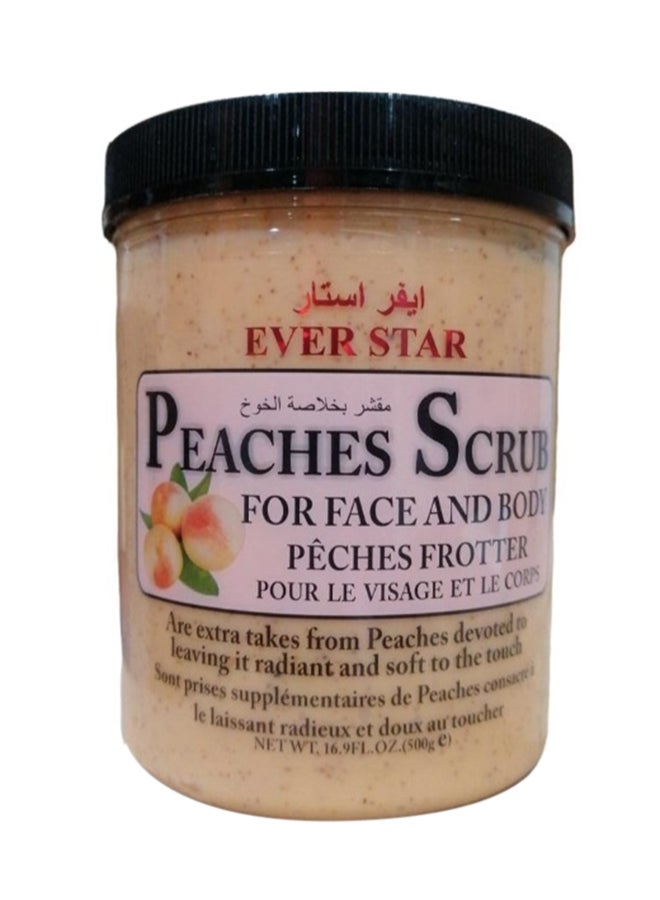 Ever star Peaches   Body Scrub White 500grams - Image 1