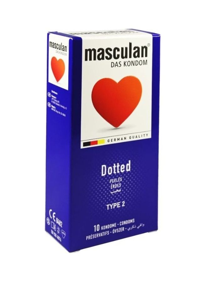 ماسكولان عبوتان من 10 قطع من الواقيات الذكرية المنقطة من النوع 2 - Image 2