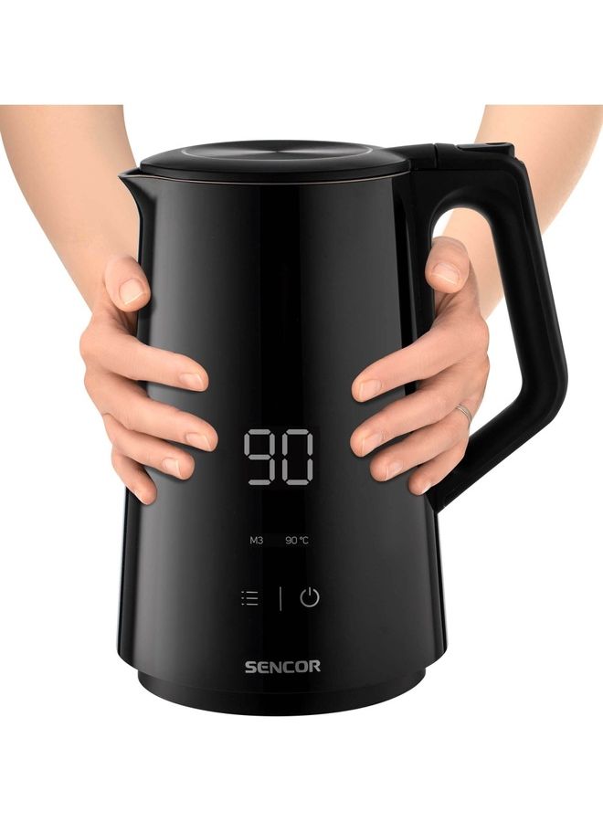 Sencor - Variable Temperature Electric Kettle 1.5 L 2200.0 W SWK-0590BK BLACK - Image 1