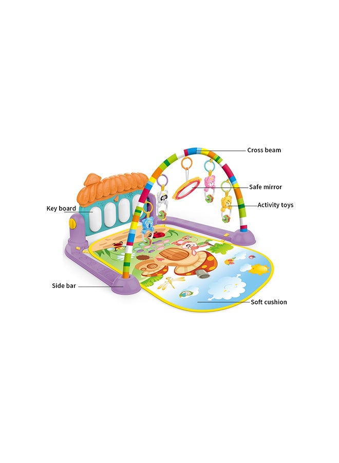 Baby Activity Gym Kick And Play Piano Mat Center With Melodies Rattle Musical Toy - Image 3