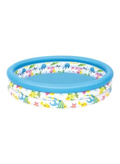 Bestway Fish-Printed Inflatable Pool 51009 122 x 25cm 122x25cm  - Image 1