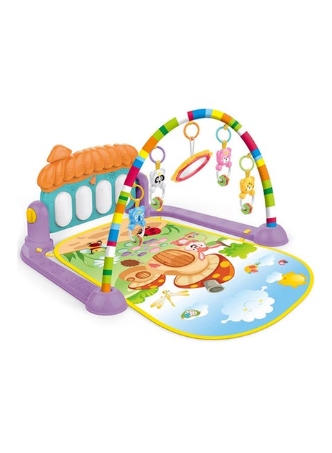 Baby Activity Gym Kick And Play Piano Mat Center With Melodies Rattle Musical Toy