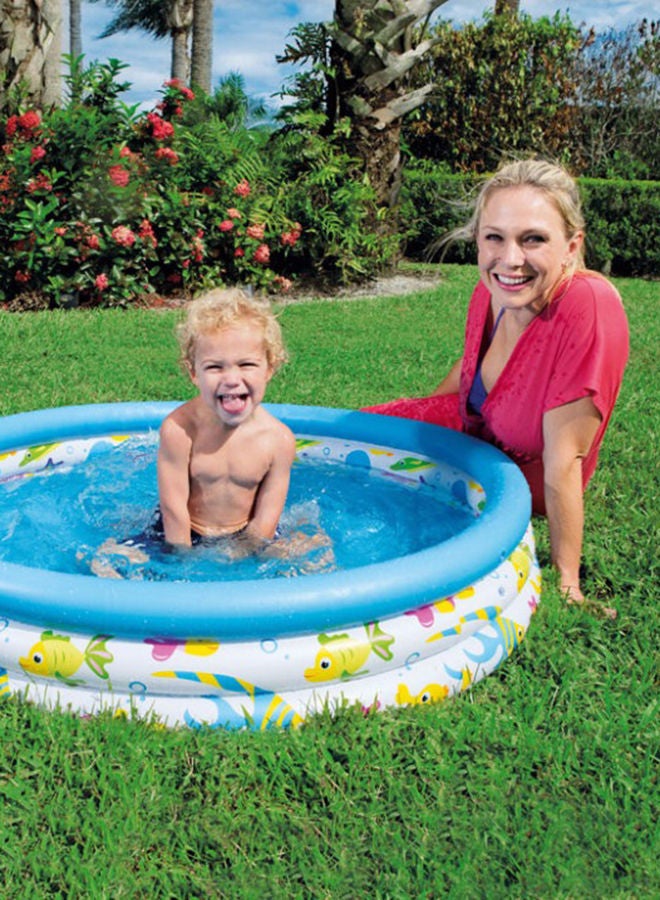 Bestway Fish-Printed Inflatable Pool 51009 122 x 25cm 122x25cm - Image 2