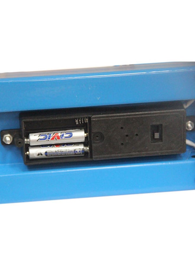 3 Wheel Scooter with Music and LED Light Battery Required For Kids And Adults Blue 36x6x7cm  - Image 3