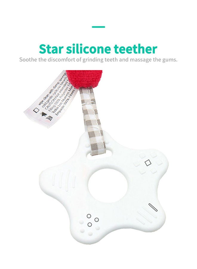 Generic Non-Toxic Bear Design Stroller Hanging Toy With Silicone Teether 33x5x12cm  - Image 5