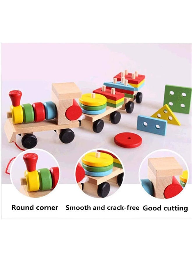 Small Wooden Train And Dragging
