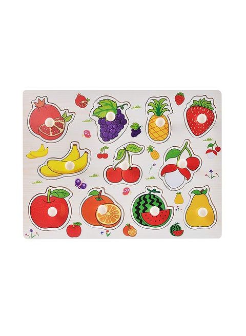Wooden Animal Fruits Jigsaw Puzzle 30 x 22.5centimeter