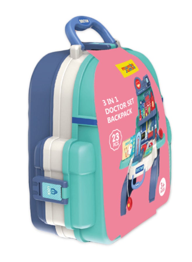 mumbo Jumbo - 23-Piece 3-In-1 Doctor Baggage Playset Having A Large Size Storage Bag With Robust Design - Medical Fitness For Imaginative Toddler's 40 x 31 x 40.5cm - Image 1