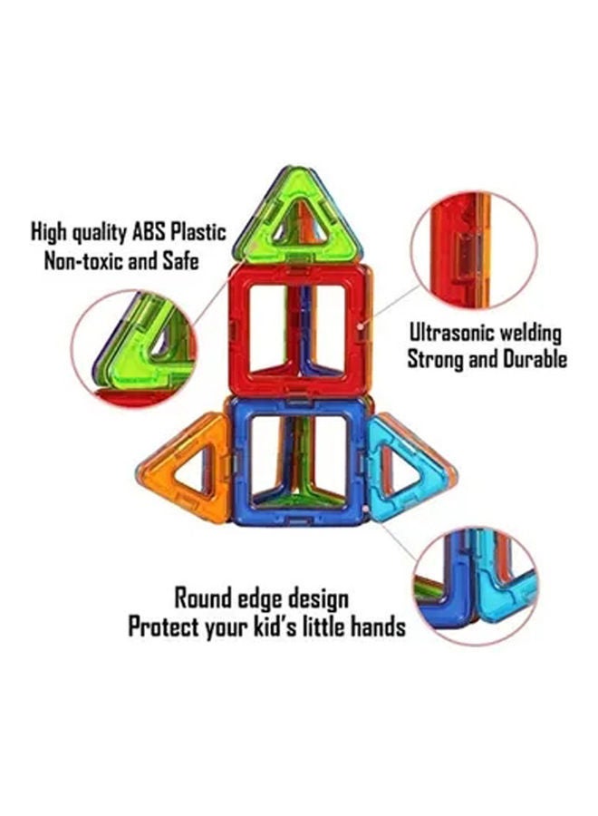 Arabest - 36-Piece Educational Magnetic Colorful Tiles Set Durable Sturdy With Instruction Booklet 4+ Years ‎34.6x26.4x19.4cm - Image 1