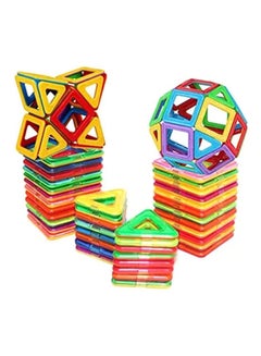 36-Piece Educational Magnetic Colorful Tiles Set Durable Sturdy With Instruction Booklet 4+ Years ‎34.6x26.4x19.4cm
