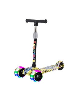 Tri Flash Wheel Graffiti Foldable And Adjustable Kids Scooter 55x58x25cm - v1664197418/N43974975A_1