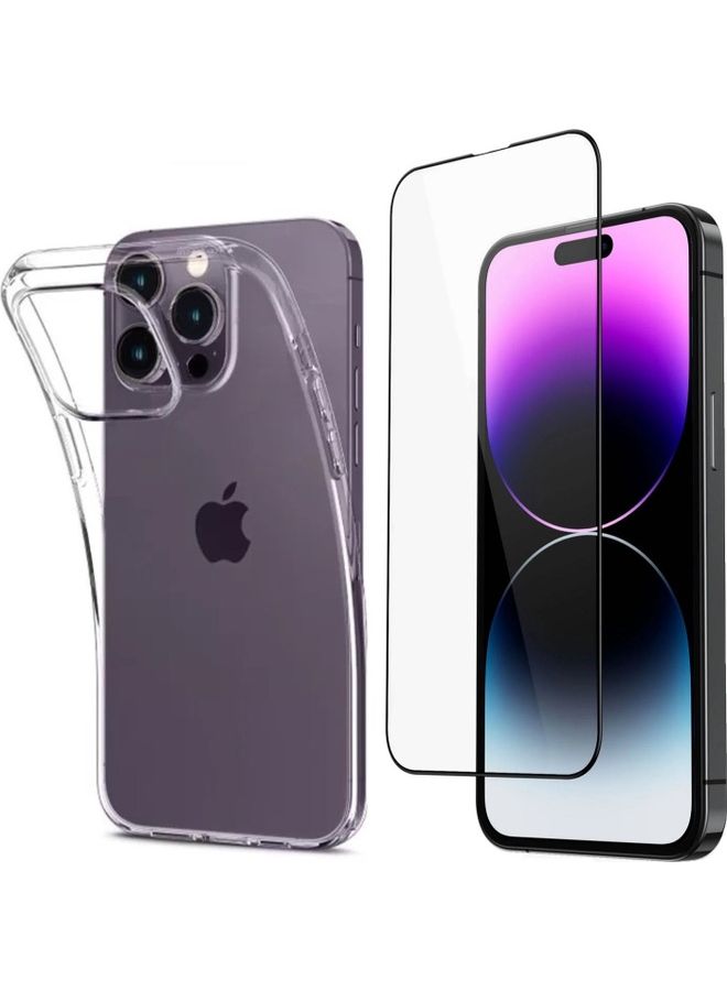 MARGOUN iPhone 14 Pro Max 3Pack Screen Protector 9H Tempered Glass with Clear Case Cover Scratch Resistant Edge to Edge Full Protection Compatible with iPhone 14 Pro Max 6.7 inch Clear - Image 4