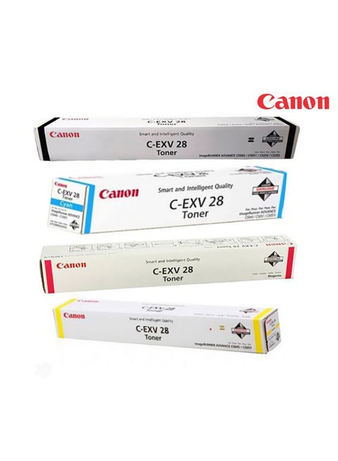 4- Color Toner Cartridge For Use In Image Runner Multicolour