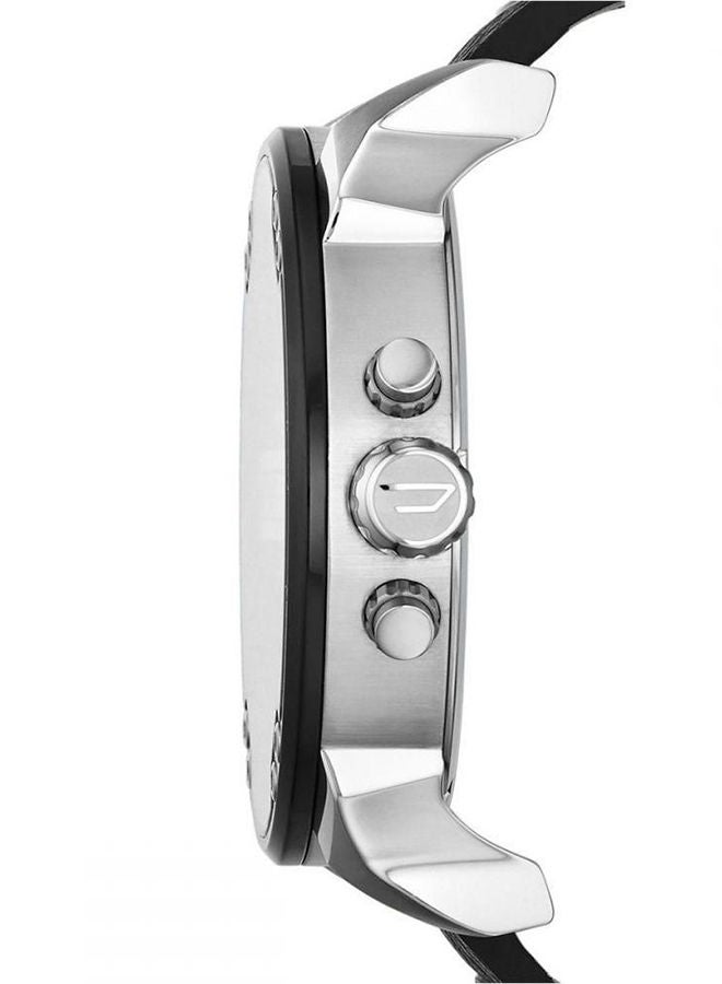 DIESEL Men's Mr. Daddy 2.0 Round Shape Leather Band Chronograph Wrist Watch 57 mm - Black - DZ7313 - Image 3