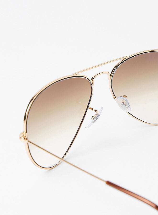 Ray-Ban Men's Aviator Sunglasses - 0RB3025 - Lens Size: 58 mm - Gold  - Image 2