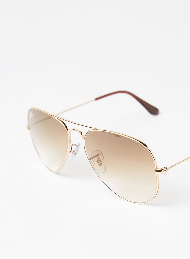Ray-Ban Men's Aviator Sunglasses - 0RB3025 - Lens Size: 58 mm - Gold  - Image 3