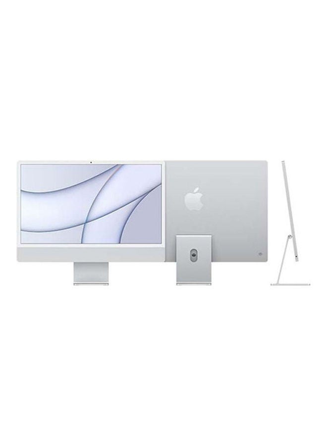 Apple - iMac All In One Desktop With 24-Inch Retina Display, M1 Chip 8‑Core CPU And 7‑Core GPU Processor/8GB RAM/256GB SSD/Integrated Graphics Card English/Arabic Silver - Image 1