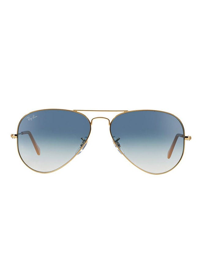 Ray-Ban Men's Full Rim Aviator Sunglasses - RB3025-001/3F-58 - Lens Size: 58 mm - Gold  - Image 2