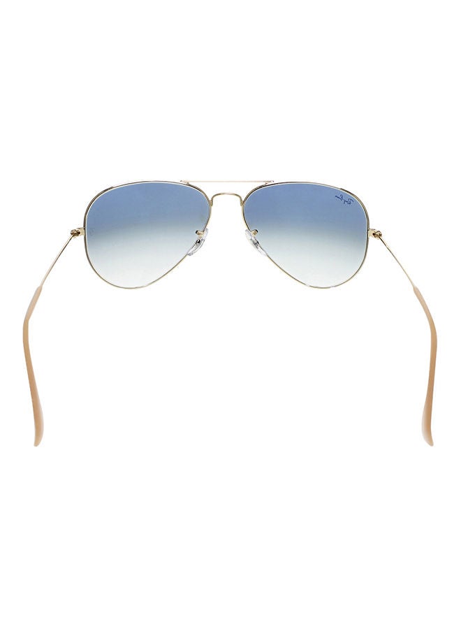 Ray-Ban Men's Full Rim Aviator Sunglasses - RB3025-001/3F-58 - Lens Size: 58 mm - Gold  - Image 4