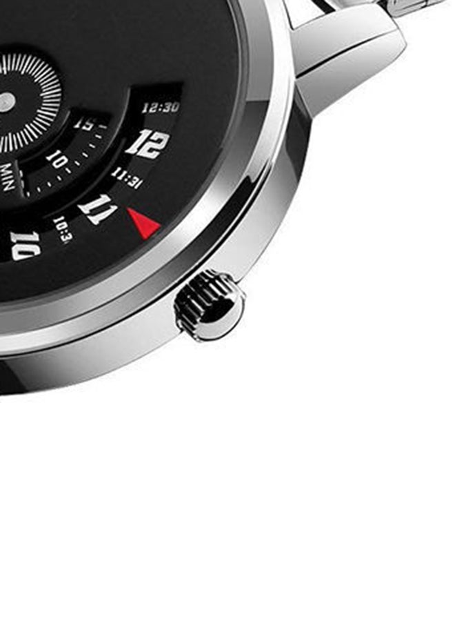 SKMEI - Men's Water Resistant Stainless Steel Analog Watch 1260 - 39 mm - Silver - Image 1