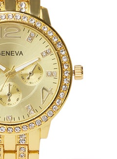 Geneva Women's Water Resistant Stainless Steel Analog Watch AWNTG-01-W0011 - 37 mm - Gold  - Image 5