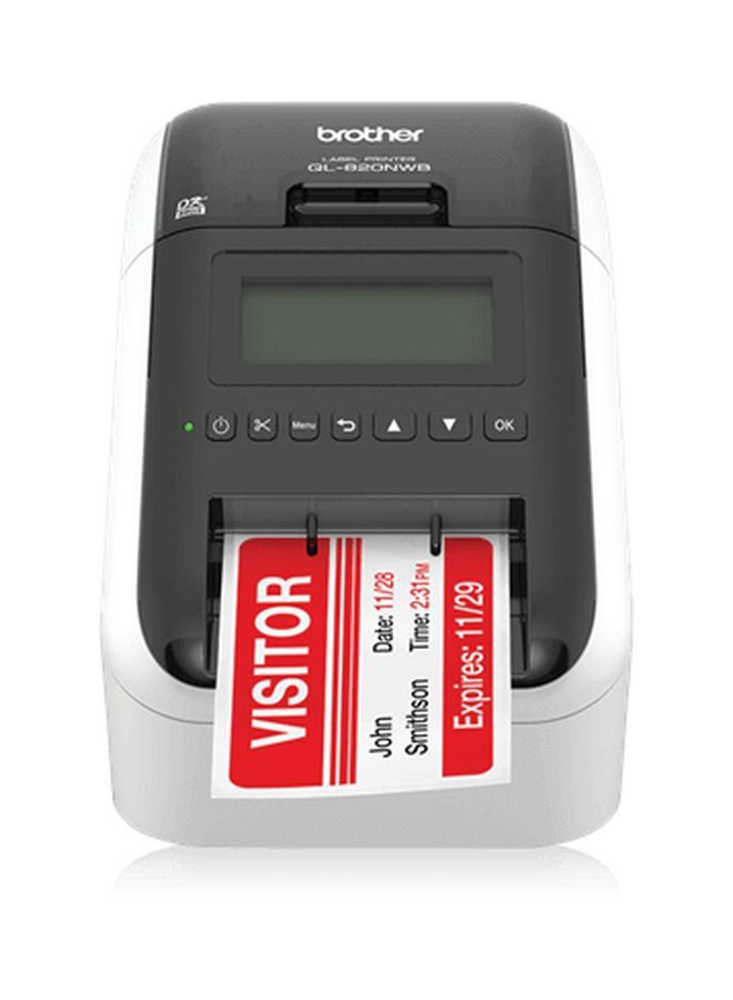 brother Wireless High-Speed Label Printer Black/White - Image 2