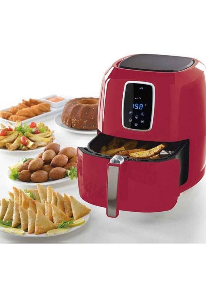 ألسيف إليك مقلاة هوائية كهربائية صحية للقلي/ الشواء/ الخبز/ التحميص 6.0 L 1800.0 W AL7205 أحمر وأسود  - Image 3
