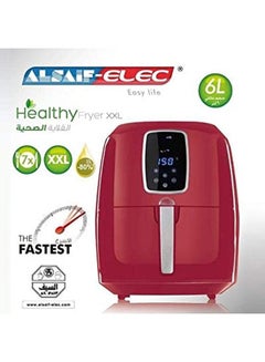 ALSAIF-ELEC Electric Healthy Air Fryer For Fry/Grill/Bake/Roast 6.0 L 1800.0 W AL7205 Red/Black  - Image 2