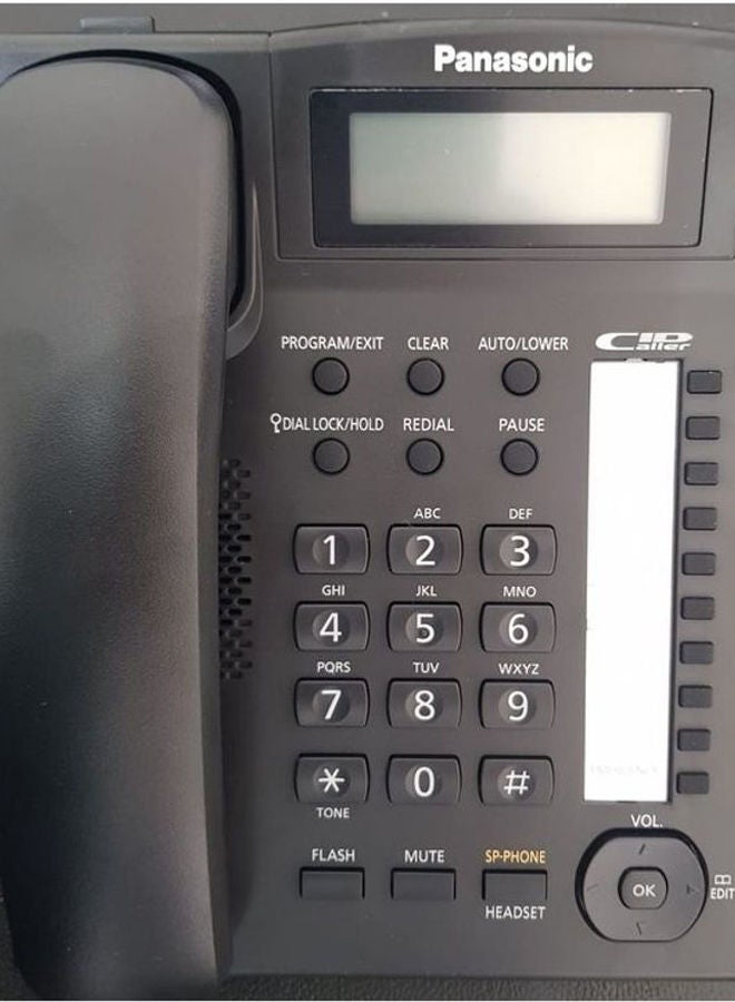 Panasonic Wired Landline Phone With Caller ID Black  - Image 1
