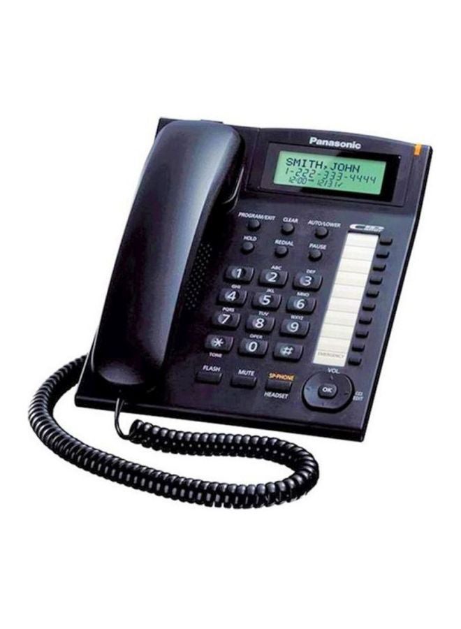 Panasonic Wired Landline Phone With Caller ID Black  - Image 2