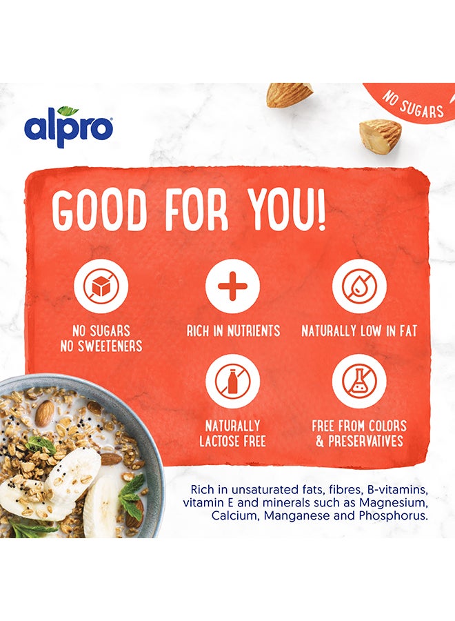 Alpro Almond Unsweetened Drink 1Liters  - Image 3