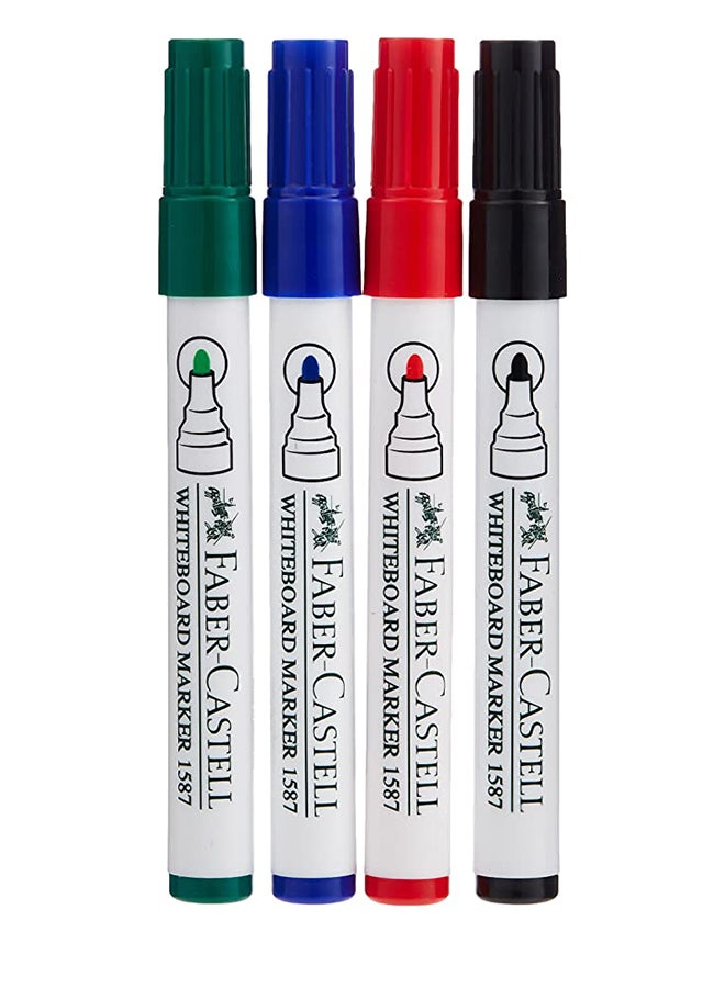FABER-CASTELL - White Board Marker With Duster Cleaner Multicolour - Image 1