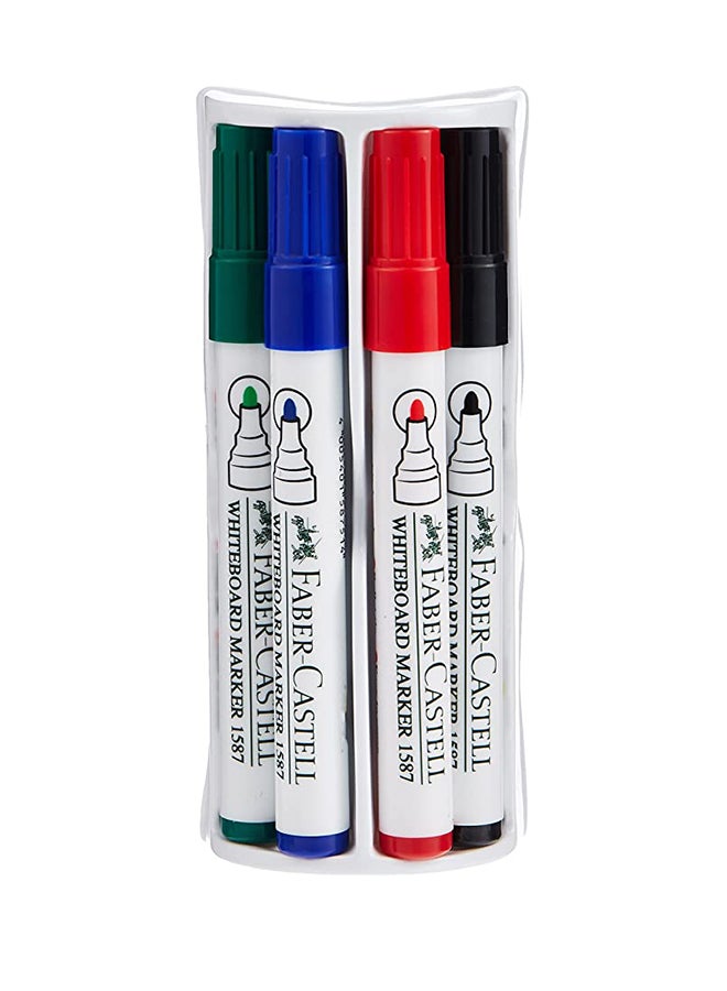 FABER-CASTELL - White Board Marker With Duster Cleaner Multicolour - Image 1