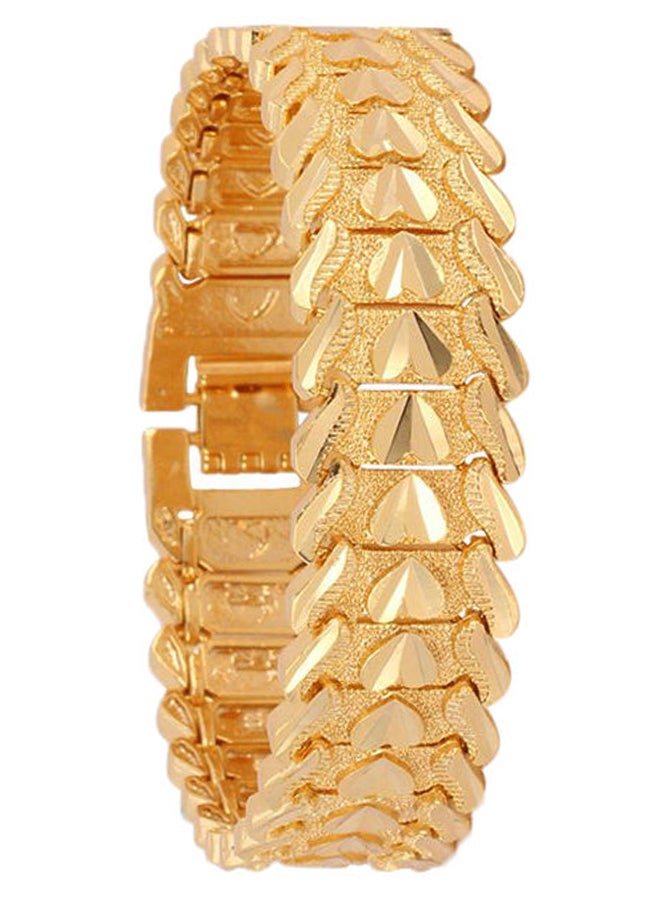 Generic - Heart Design Gold Plated Bracelet - Image 1