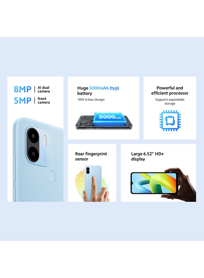 Xiaomi - Redmi A1+ Dual Sim Black 2GB RAM 32GB - Global Version - Image 1