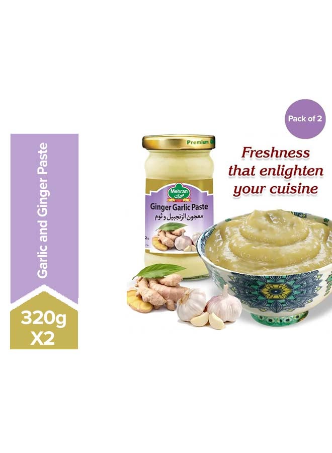 Mehran - Garlic and Ginger Paste 320grams Pack of 2 - Image 1