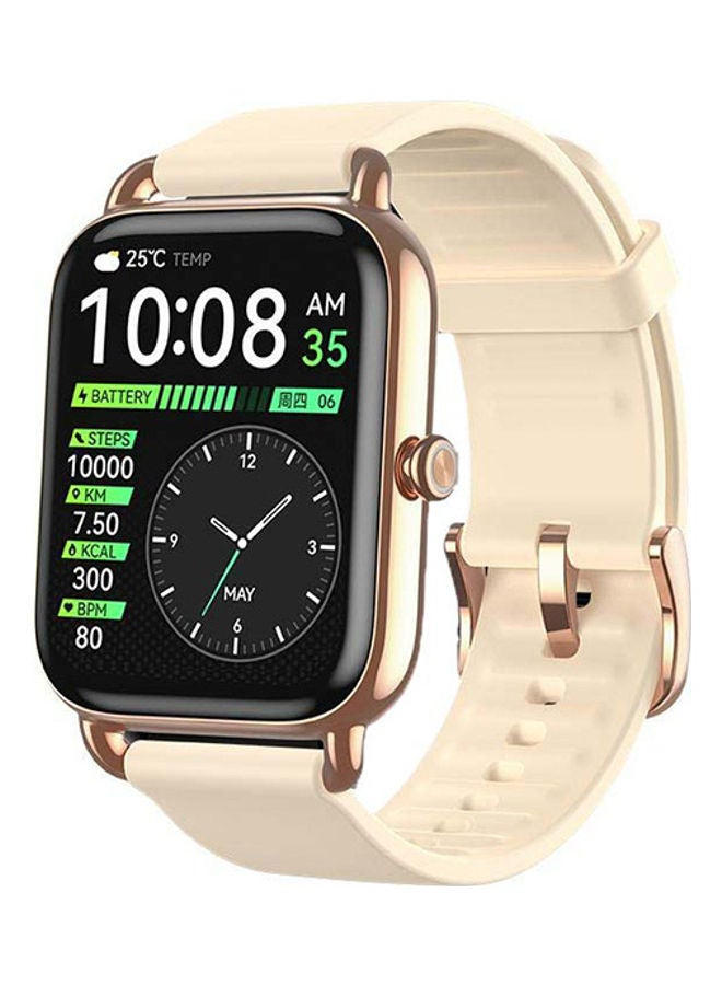 Haylou 230 mAh RS4 Plus Smart Watch Retina AMOLED HD Display 105 Sports Mode SpO2 Heart Rate Silicon Strap Gold  - Image 2