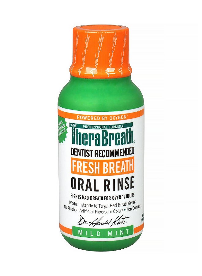 TheraBreath Fresh Breath Mild Mint Oral Rinse  - Image 1