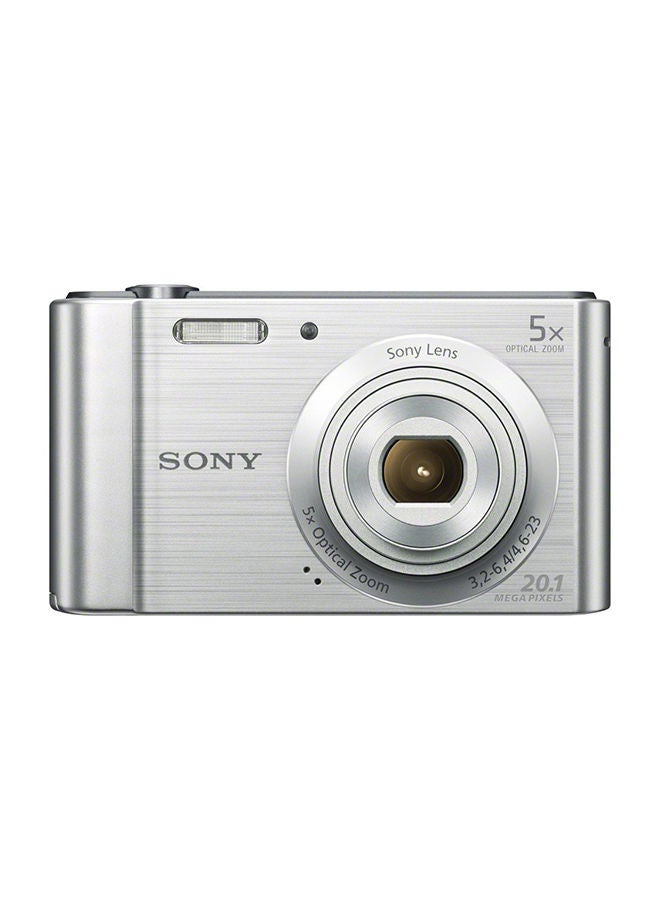 Sony - Cyber-shot DSC-W800 Point And Shoot Camera 20.1MP 5x Zoom Silver - Image 1