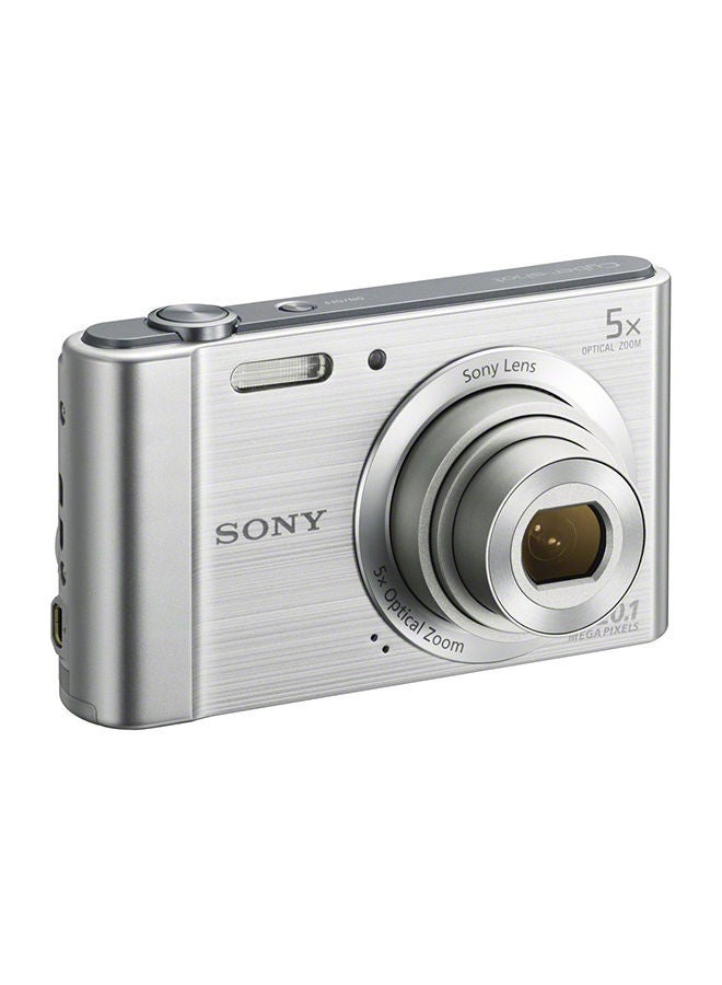 Sony - Cyber-shot DSC-W800 Point And Shoot Camera 20.1MP 5x Zoom Silver - Image 1