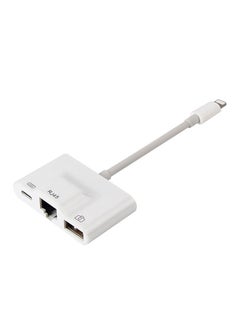 Fast Ethernet Lightning Charging Cable For Apple iPhone X/8/7 White