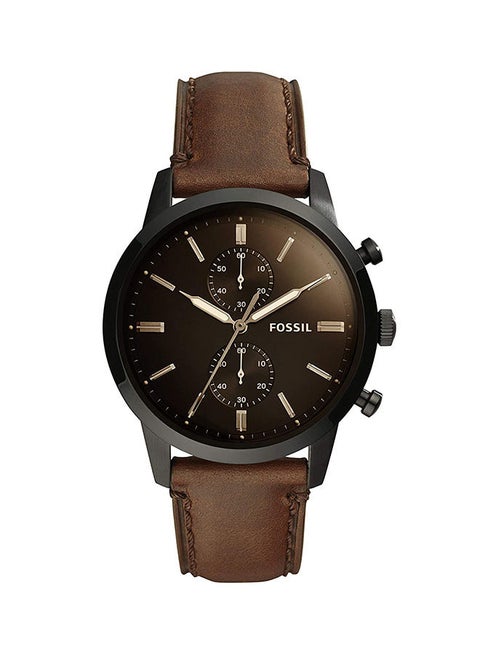 Men's Leather Analog Watch FS5437