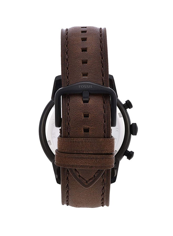 FOSSIL - Men's Leather Analog Watch FS5437 - Image 1