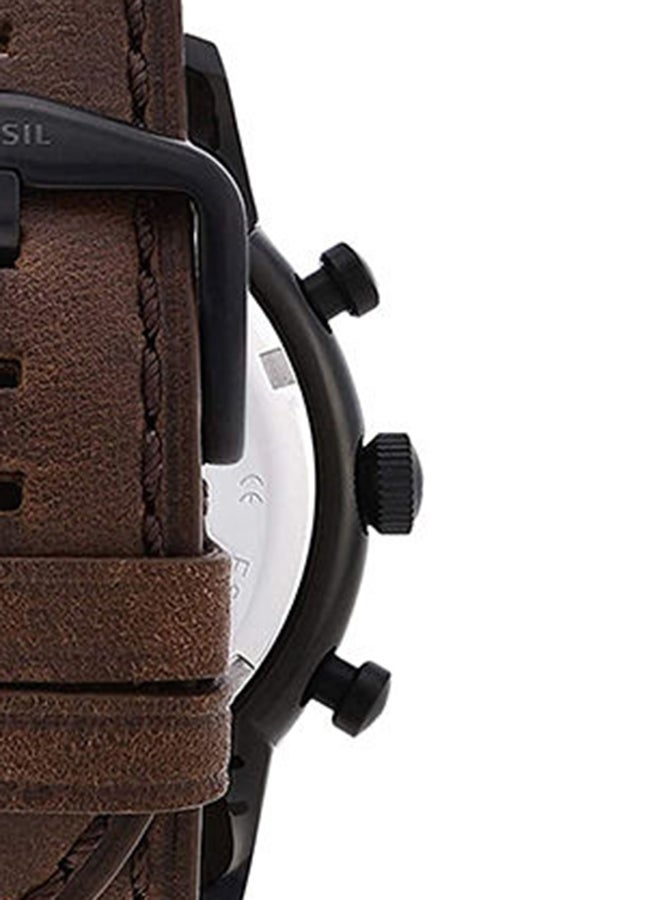 FOSSIL - Men's Leather Analog Watch FS5437 - Image 1