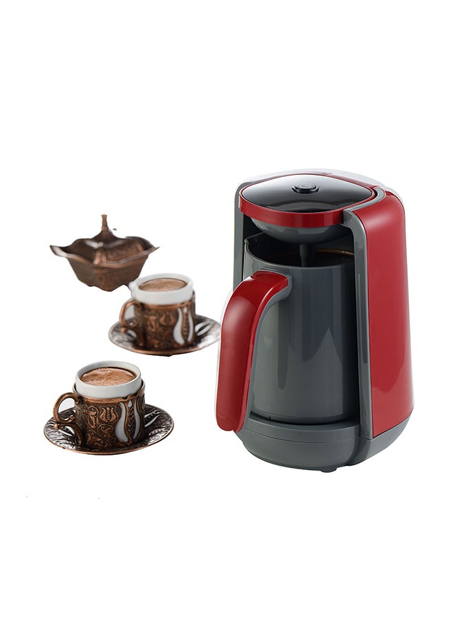ALSAIF-ELEC Turkish Coffee Maker With BS Plug 250 ml 480 W E03425 Grey/Red - Image 2