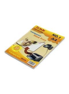 JOJO A4 Size Transparent Print Sticker  Inkjet Photo Paper A4  - Image 2