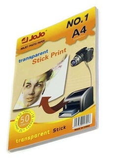 JOJO A4 Size Transparent Print Sticker  Inkjet Photo Paper A4  - Image 3